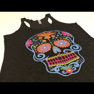 Next Level Skull Design Tank Top Women’s Medium